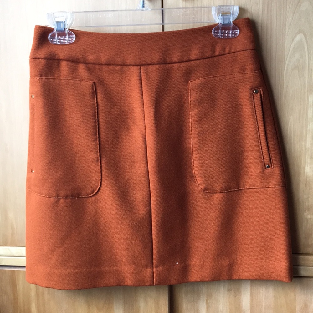 H&M burnt orange vintage style skirt